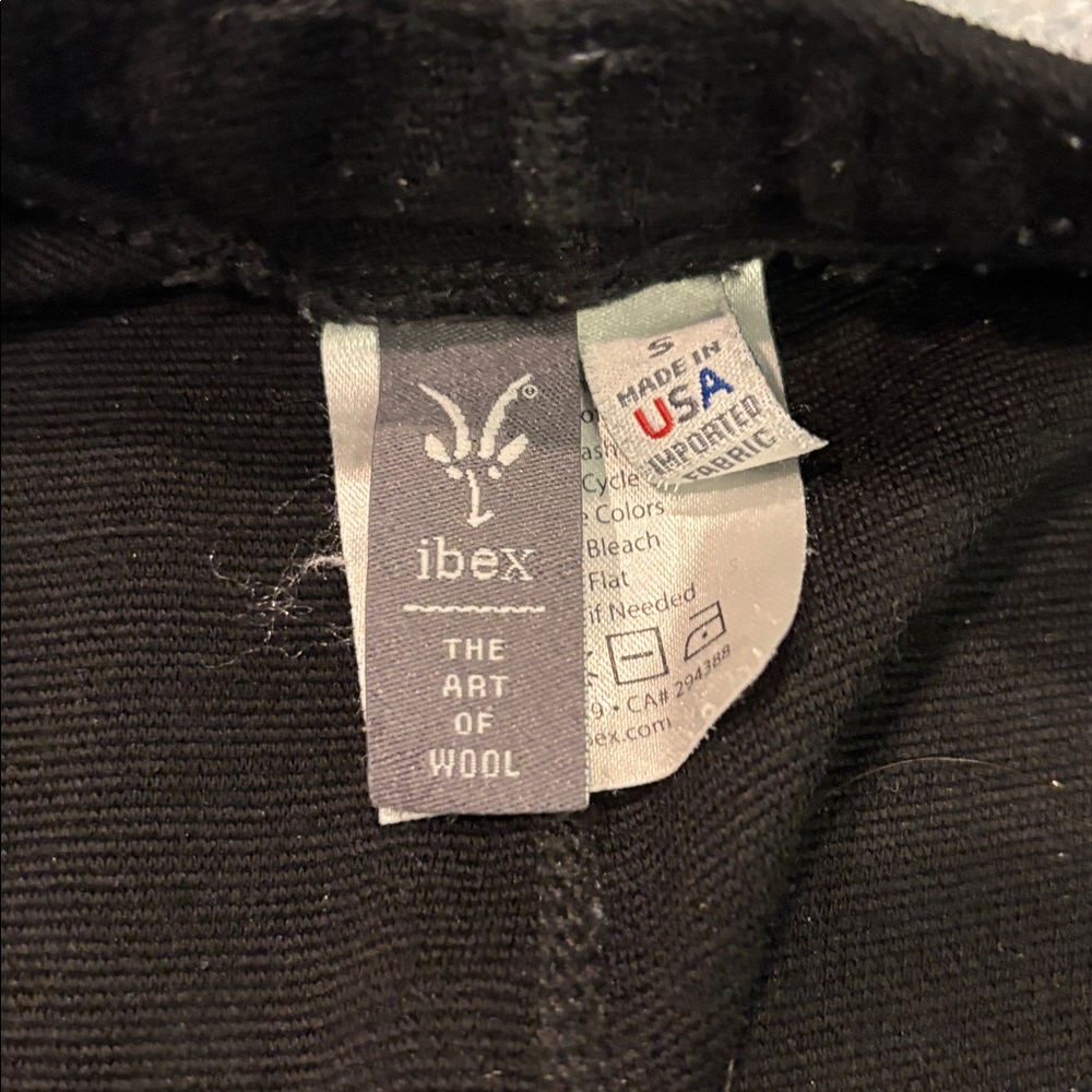 Rare Women’s ibex wool leggings tights pants size small black - Picture 4 of 5